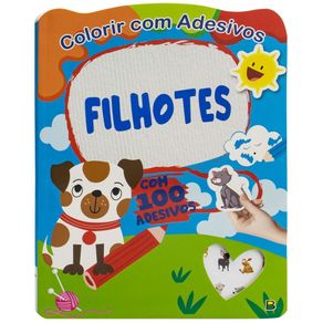 Colorir-com-adesivos-filhotes
