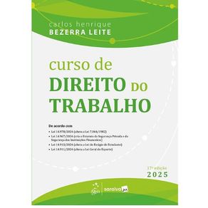 Curso-de-direito-do-trabalho---17ª-edicao-2025